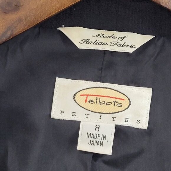 Talbots 8 Petite Wool Blend Womens Blazer Professional Office Wear - Picture 4 of 7